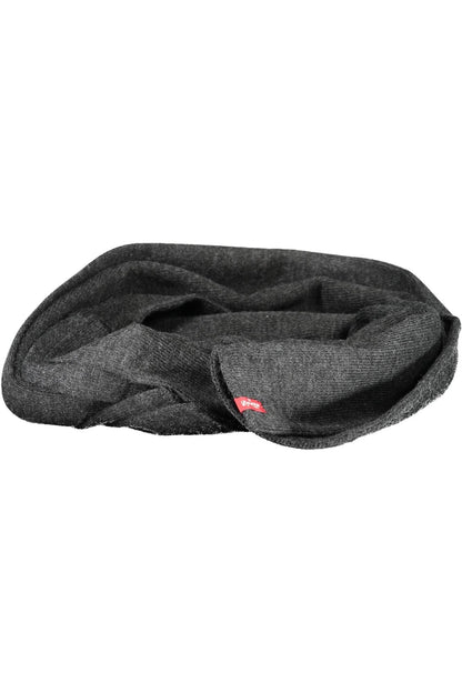 Levi's Elegant Gray Logo Scarf