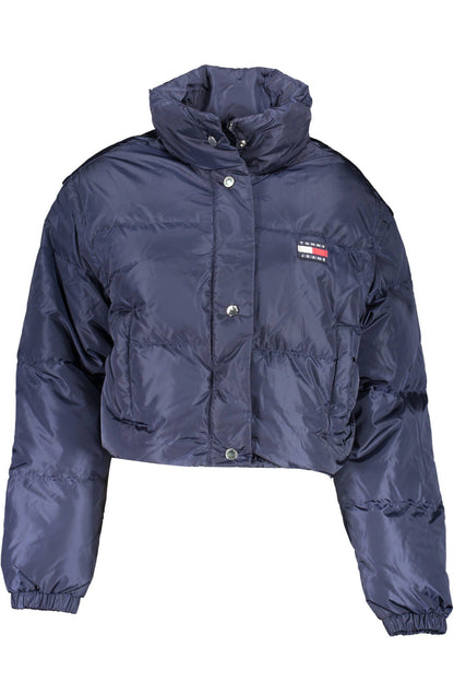 Tommy Hilfiger Eco-Conscious Blue Nylon Short Jacket