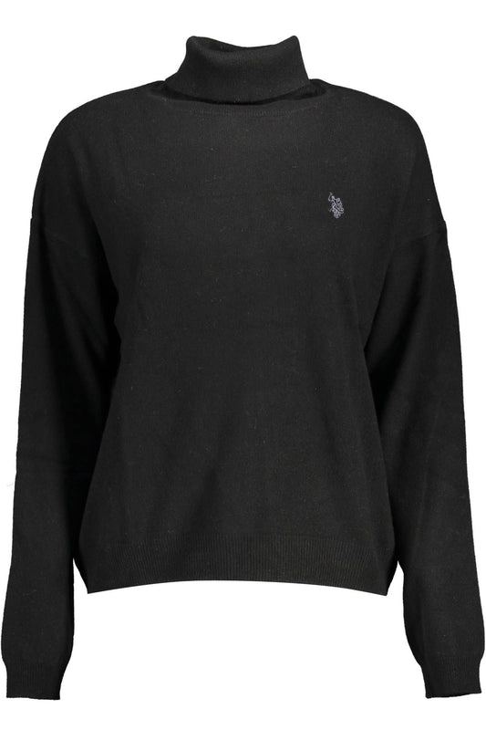 U.S. POLO ASSN. Chic Turtleneck Sweater with Logo Embroidery