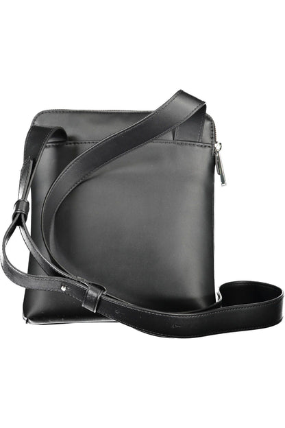 Calvin Klein Sleek Black Shoulder Bag with Recycled Materials