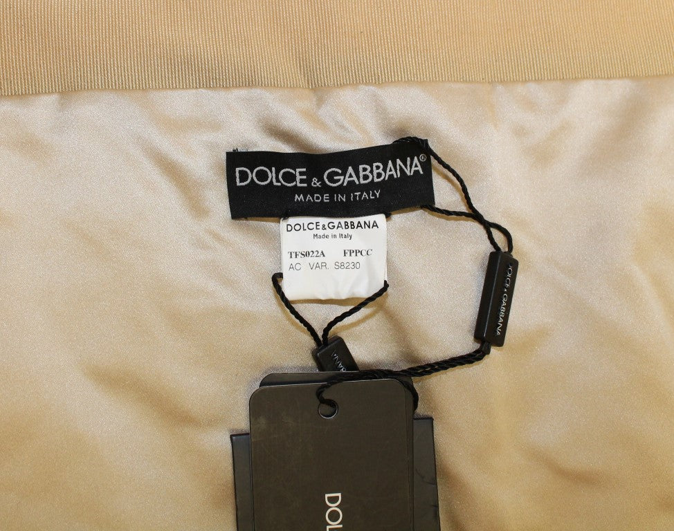 Dolce & Gabbana Beige Mink 모피 스카프 Foulard Neck Wrap