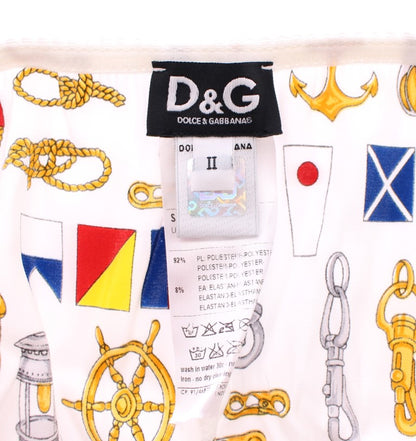 Dolce & Gabbana White Sailor 브라 팬티 스트레치 속옷