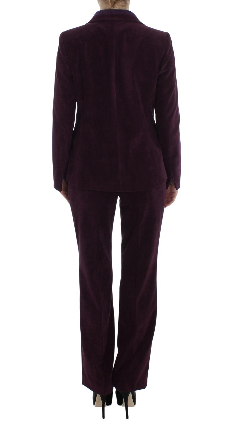 Bencivenga Purple Wool Suit T-Shirt 세트