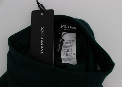 Dolce & Gabbana Green Cashmere 스트레치 타이츠 바지