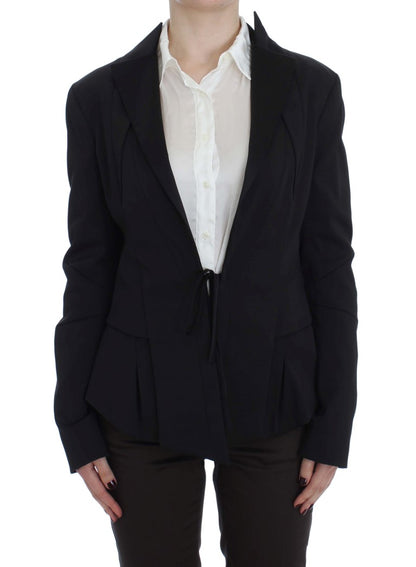 Exte Schwarzer, einreihiger Stretch-Blazer