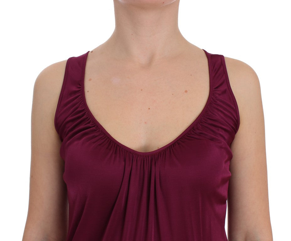 PLEIN SUD Lila ärmellose Top-Bluse