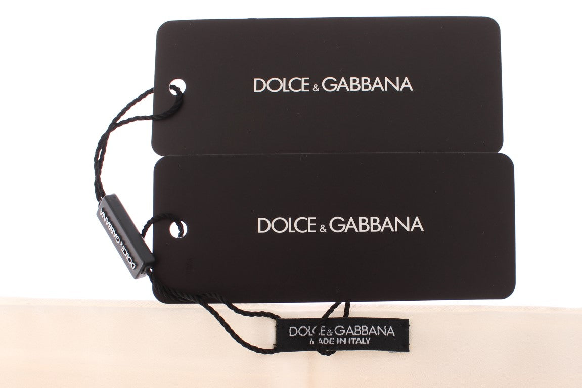 Dolce & Gabbana 화이트 흡연 벨트 실크 Cummerbund