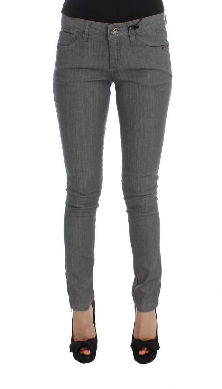 Graue Slim-Fit-Jeans aus Baumwollmischung von Costume National