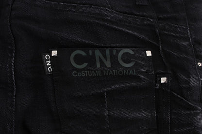 의상 National Black Cotton Slouchy Slims Fit Jeans