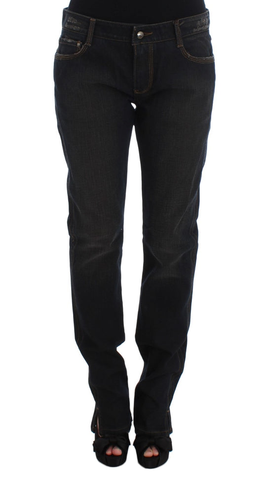 Ermanno Scervino Blue Wash Cotton Boyffice Jeans