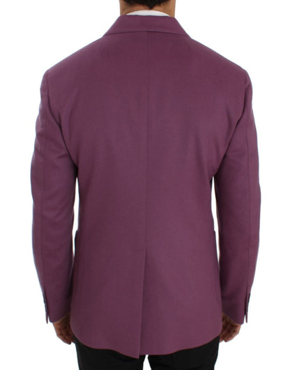 Dolce & Gabbana Purple Cashmere Slim Fit Blazer 재킷