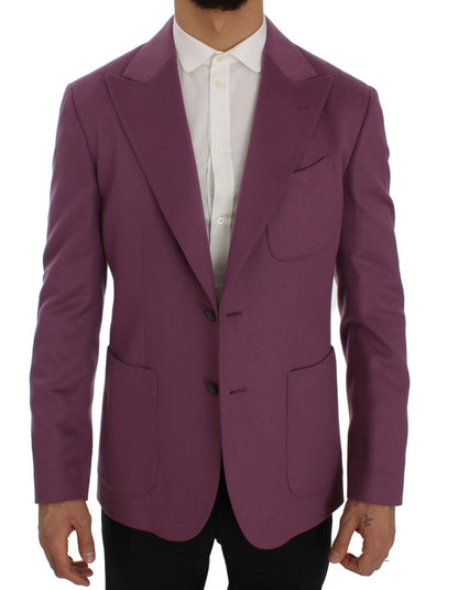 Dolce & Gabbana Purple Cashmere Slim Fit Blazer 재킷