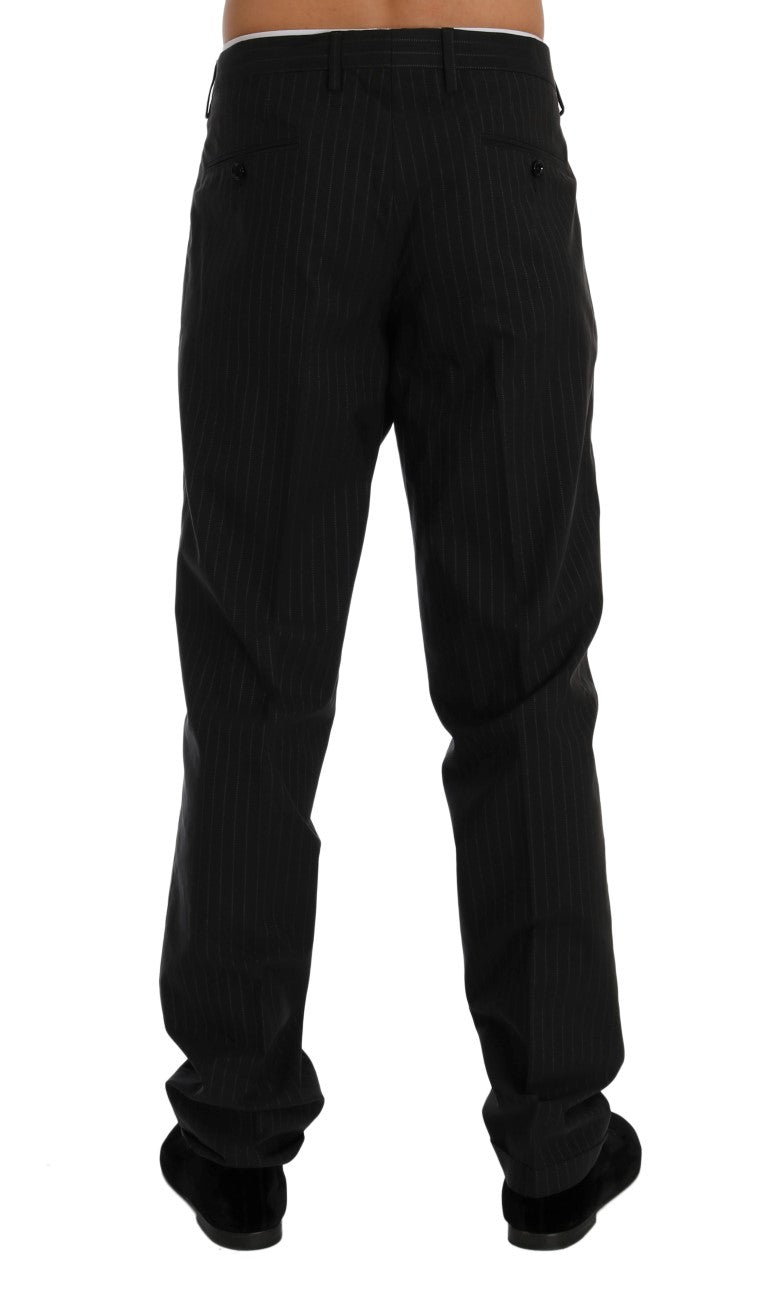 Dolce & Gabbana Elegant Striped Straight Fit Dress Trousers