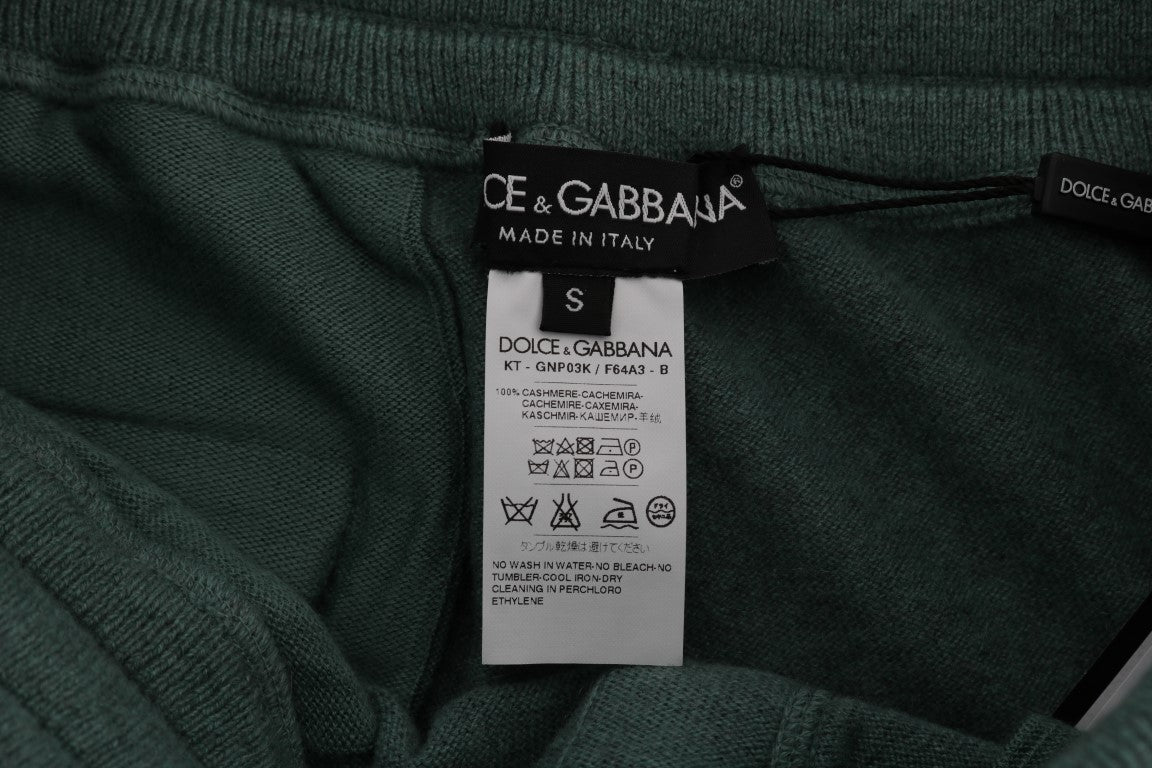 Grüne Trainingshose aus Kaschmir von Dolce &amp; Gabbana