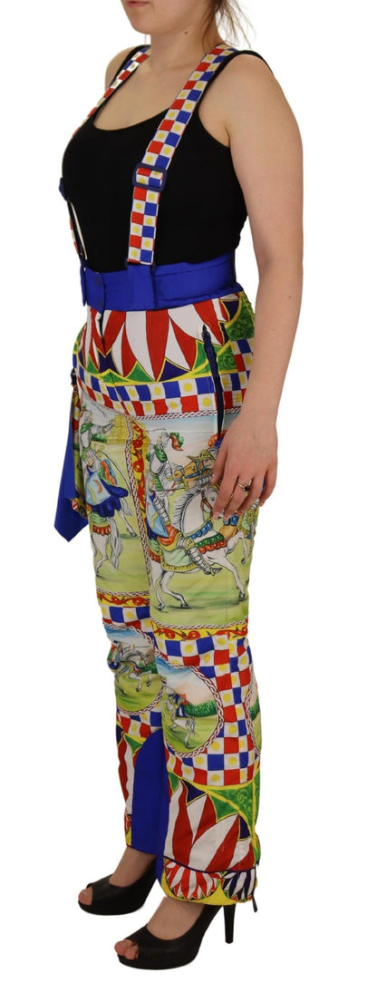 Dolce & Gabbana Multicolor gedruckte Schneehosenhosen