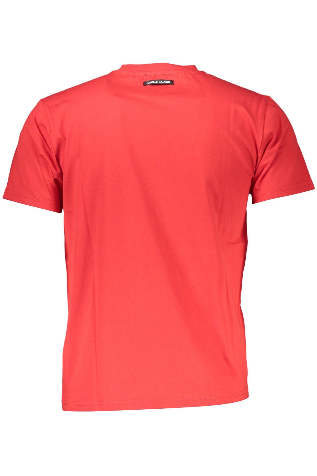 Cavalli Class Red Cotton Men T-Shirt