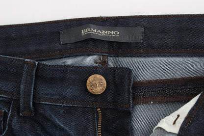 Ermanno Scervino Blue Slim Jeans Denim Hose Skinny Leg Stretch