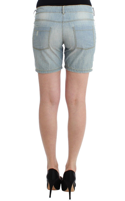 Ermanno scervino Beachwear Blue Denim City Casual Kleidershorts