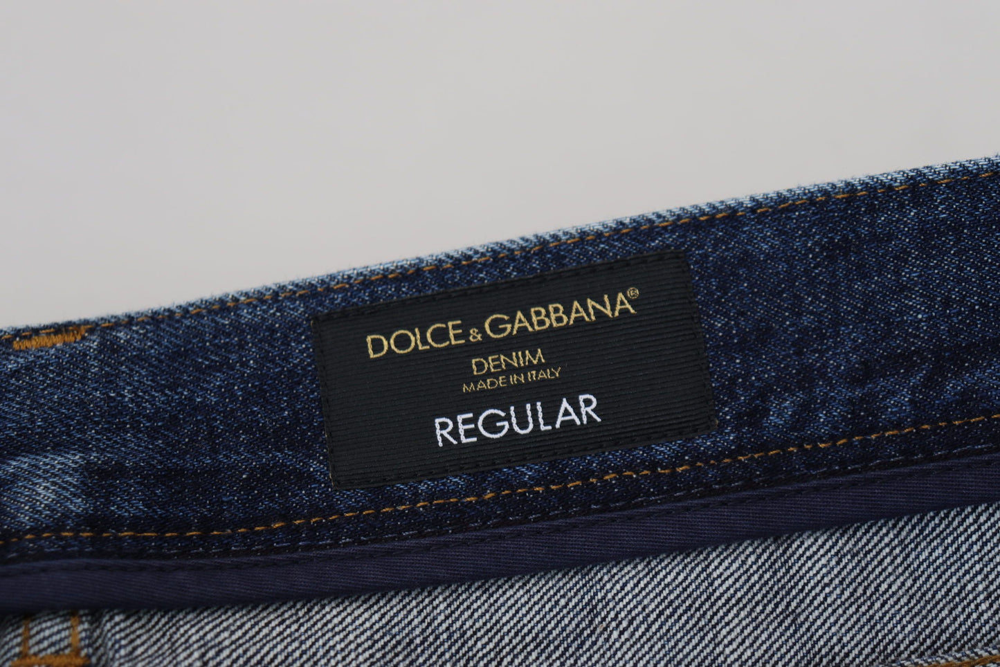 Dolce & Gabbana Blue Wash Cotton 일반 데님 청바지 바지