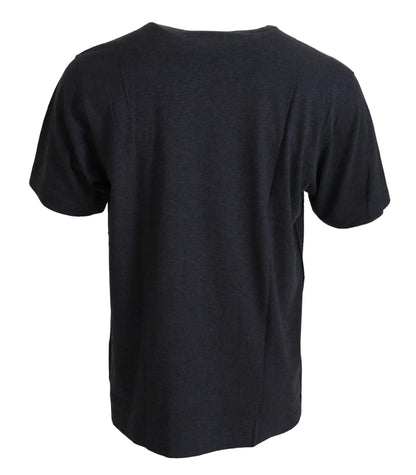 Dolce & Gabbana Grey Crewneck Cotton Short Sleeve 티셔츠