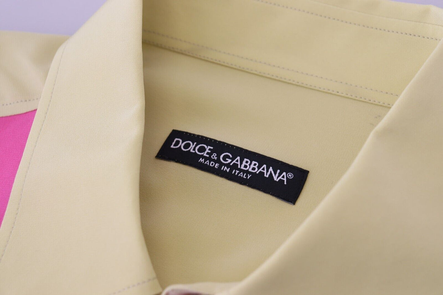 Dolce & Gabbana Elegant Multicolor Silk Button-Down Shirt