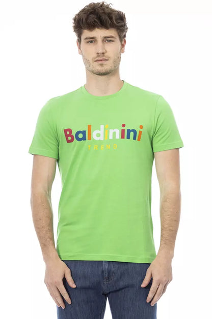 Baldinini Trend Grünes Baumwoll-T-Shirt