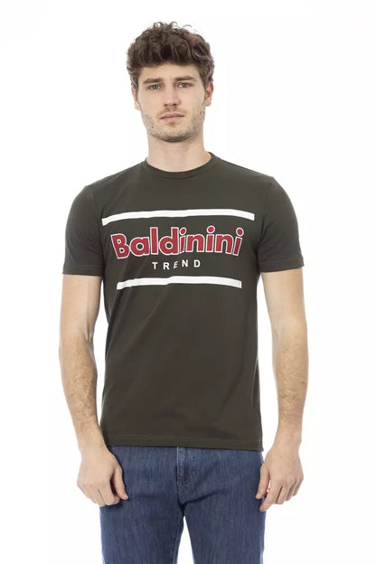 Baldinini Trend Grünes Baumwoll-T-Shirt