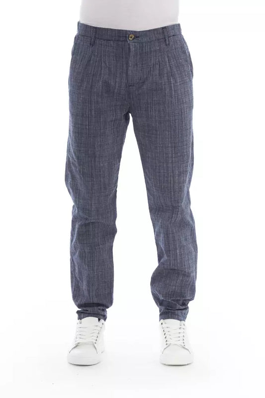 Baldinini 트렌드 Blue Cotton Jeans & Pant