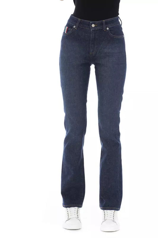 Baldinini 트렌드 Blue Cotton Jeans & Pant