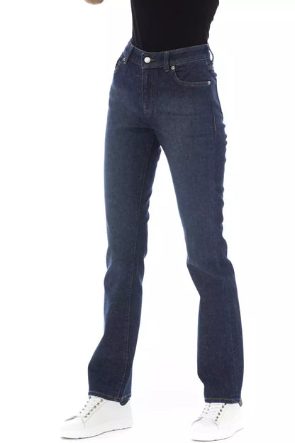 Baldinini 트렌드 Blue Cotton Jeans & Pant