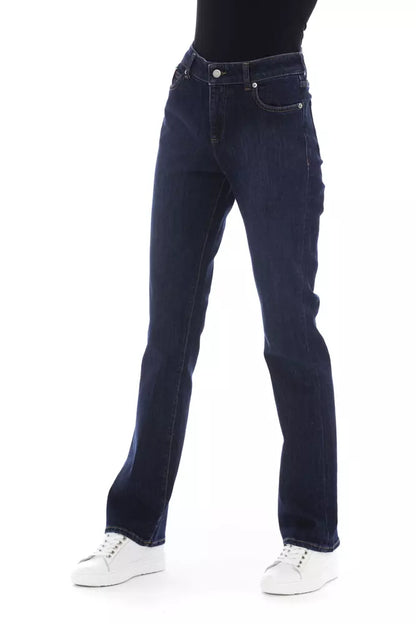 Baldinini 트렌드 Blue Cotton Jeans & Pant