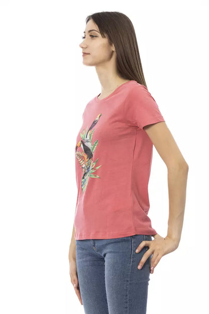 Trussardi Action Rosa Baumwoll-Tops und T-Shirt