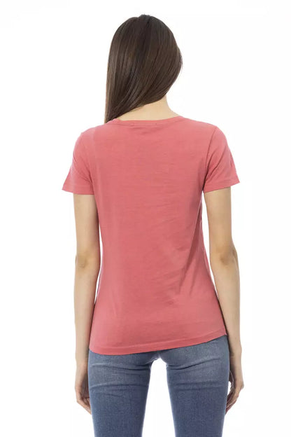 Trussardi Action Rosa Baumwoll-Tops und T-Shirt