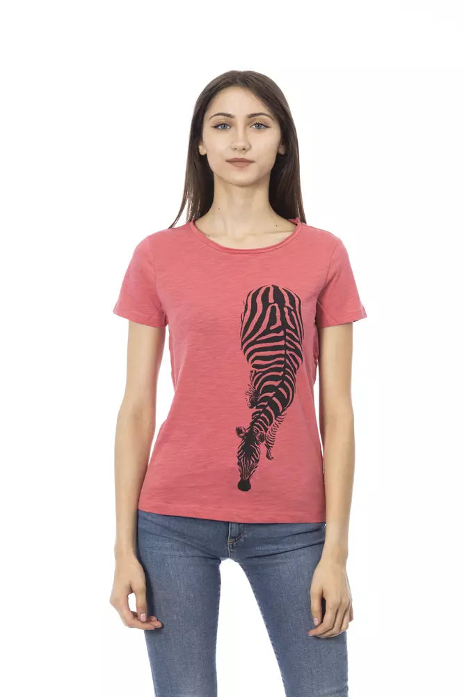 Trussardi Action Rosa Baumwoll-Tops und T-Shirt