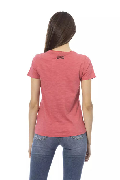 Trussardi Action Rosa Baumwoll-Tops und T-Shirt