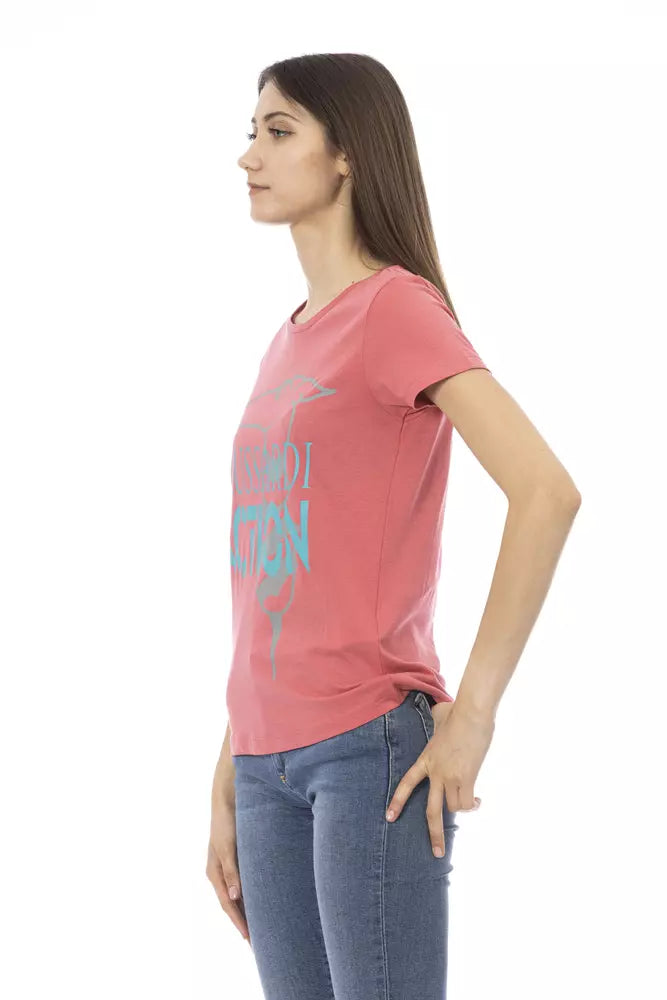 Trussardi Action Rosa Baumwoll-Tops und T-Shirt