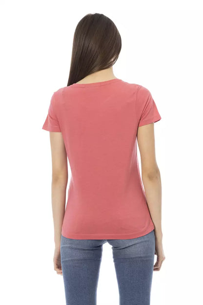 Trussardi Action Rosa Baumwoll-Tops und T-Shirt