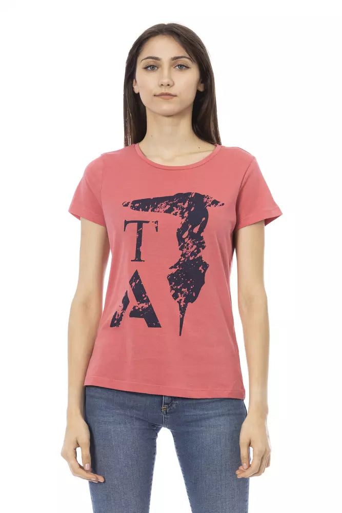 Trussardi Action Rosa Baumwoll-Tops und T-Shirt