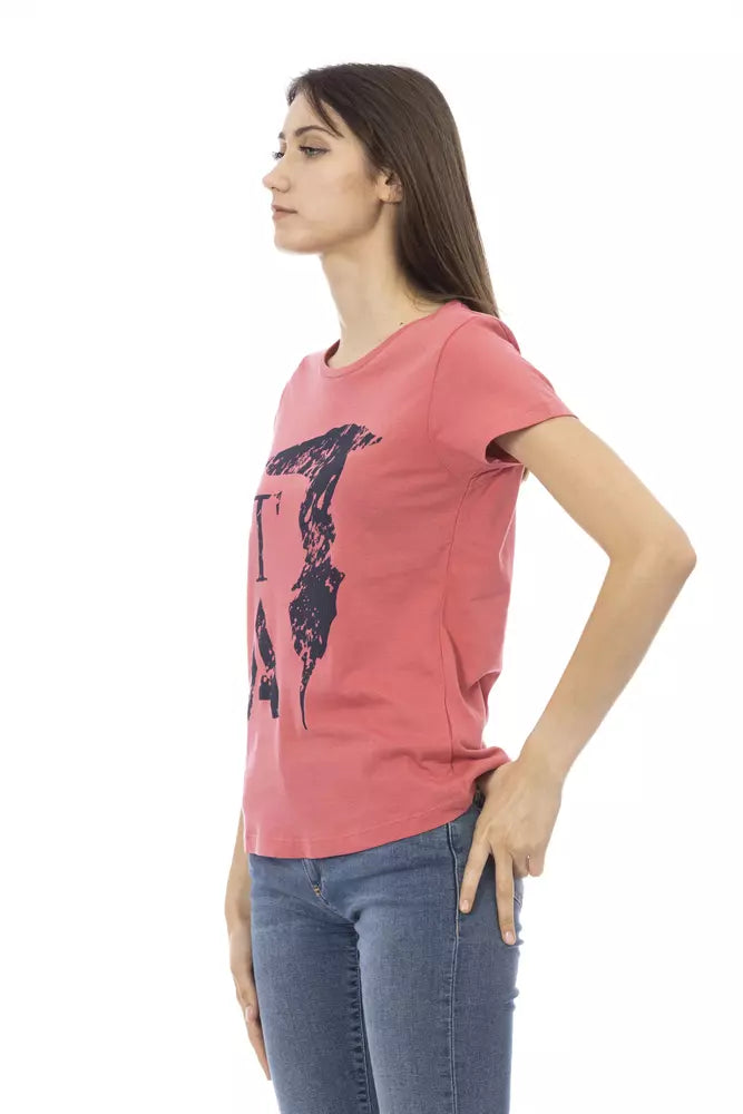 Trussardi Action Rosa Baumwoll-Tops und T-Shirt