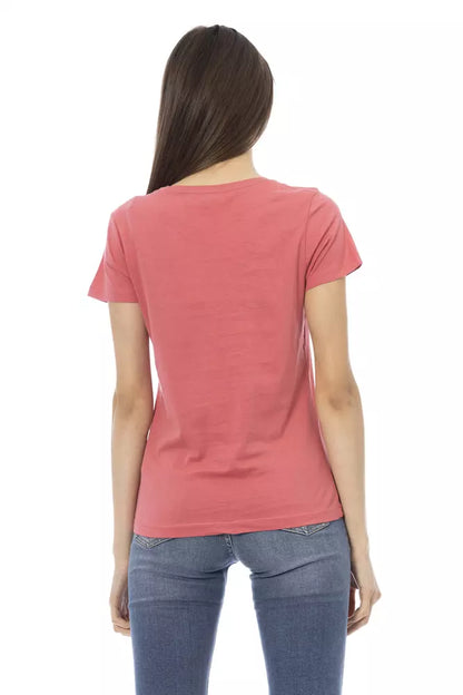 Trussardi Action Rosa Baumwoll-Tops und T-Shirt