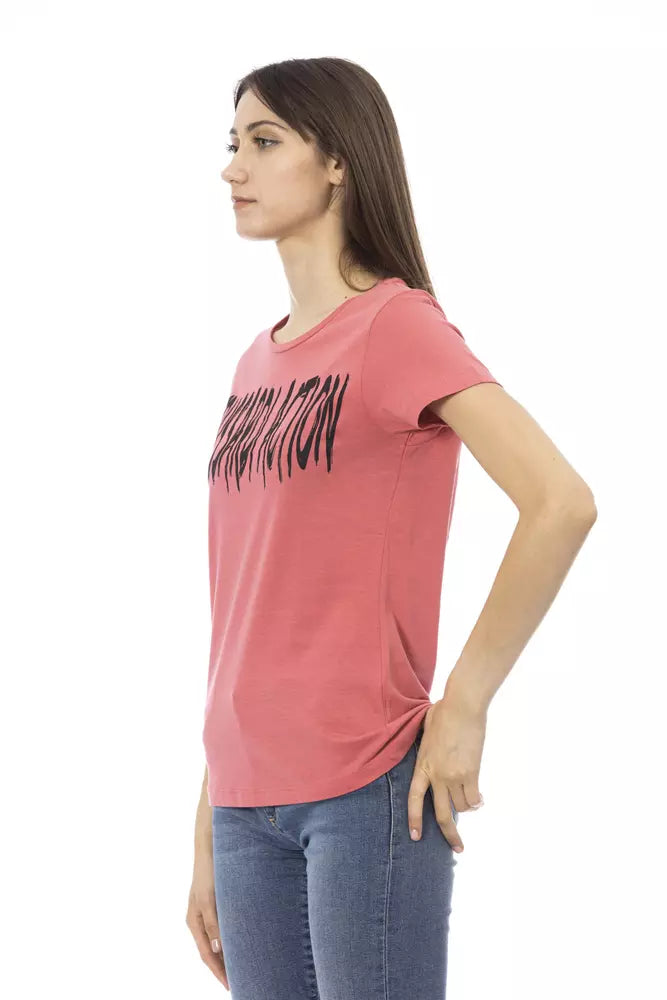 Trussardi Action Rosa Baumwoll-Tops und T-Shirt