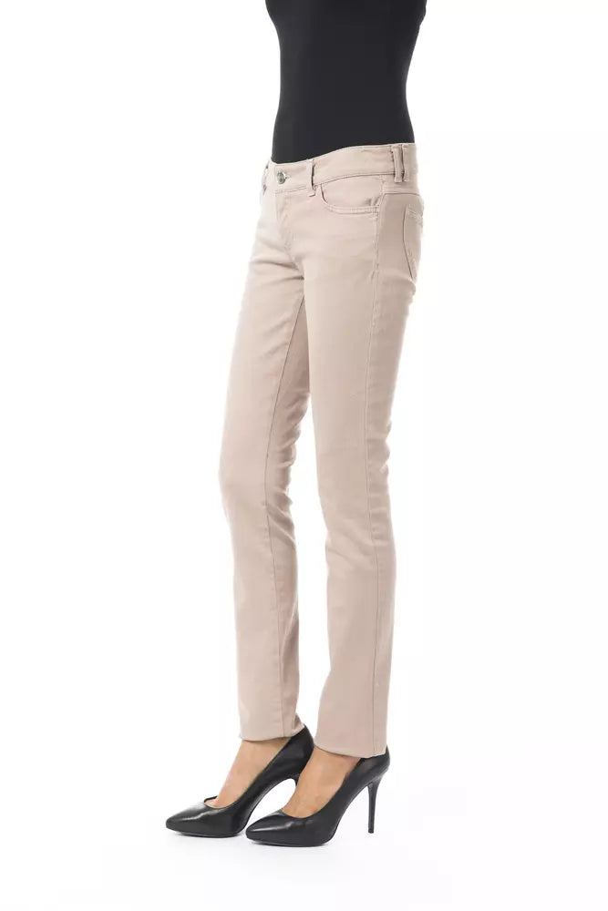 BYBLOS Beige Baumwolljeans und -hose