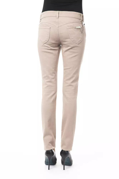 BYBLOS Beige Baumwolljeans und -hose