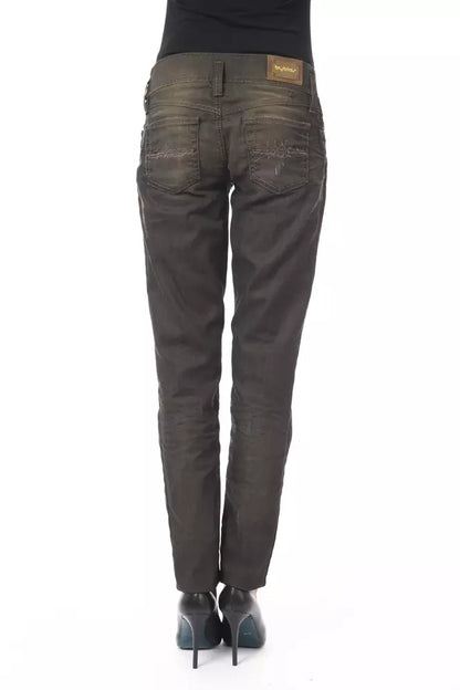 Byblos Black Cotton Jeans & Pant