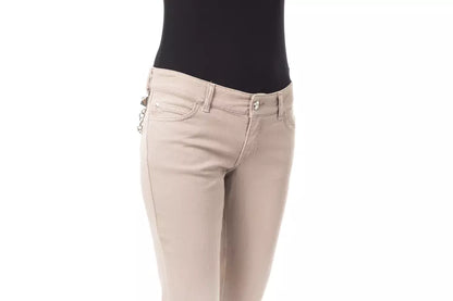 BYBLOS Beige Baumwolljeans und -hose