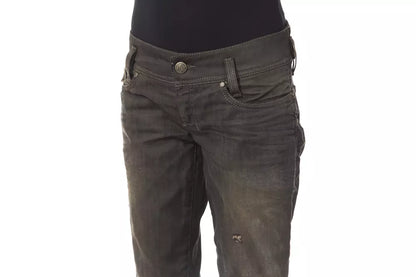 Byblos Black Cotton Jeans & Pant