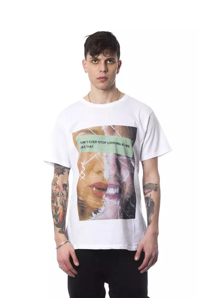 Nicolo Tonetto Weißes Baumwoll-T-Shirt