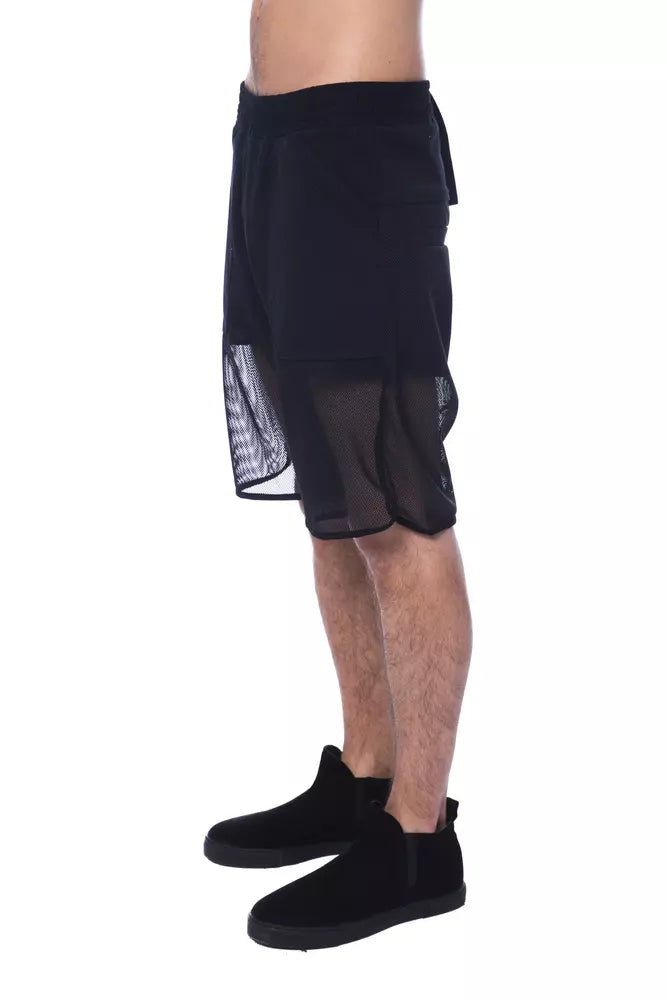 Nicolo Tonetto Black Polyester Short