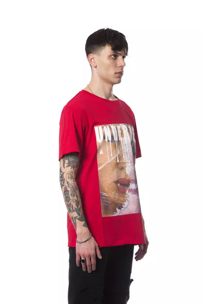 Nicolo Tonetto Rotes Baumwoll-T-Shirt