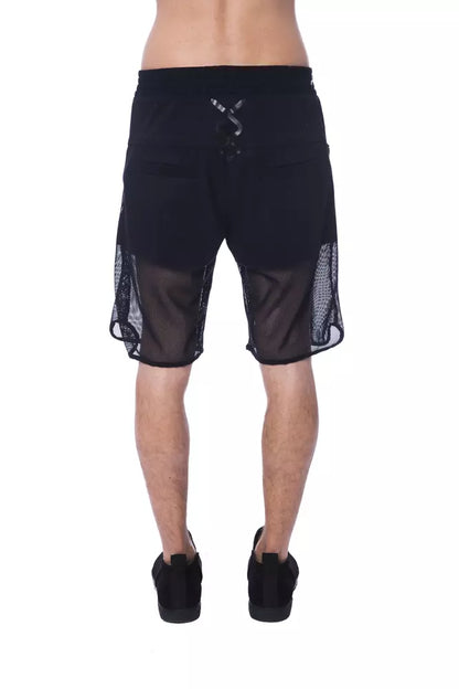 Nicolo Tonetto Black Polyester Short